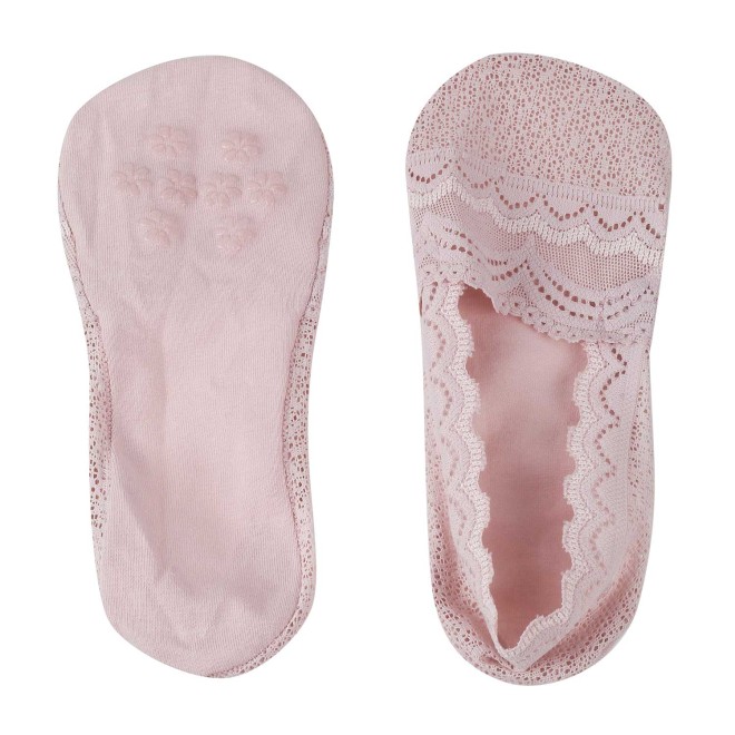 Mochi Women Light Pink Loafer Socks
