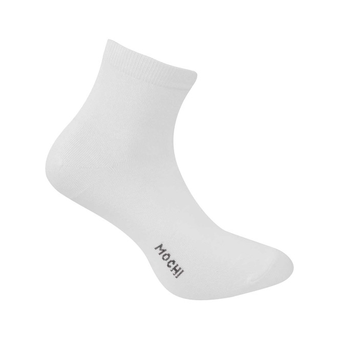 Men White Socks Half Length