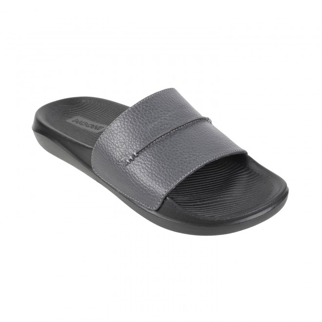 Mochi Men Grey Casual Slippers (SKU: 207-29-14-40)