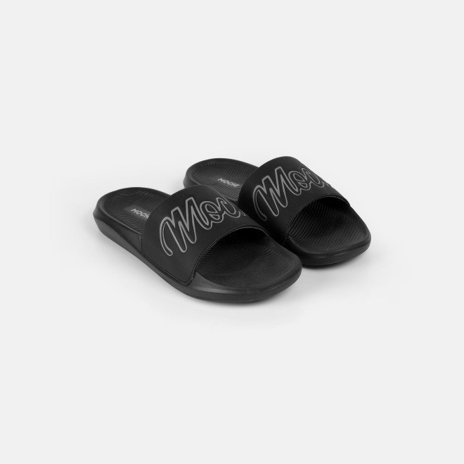 Mochi Men Black Casual Slippers (SKU: 207-68-11-40) Mochi Men Black Casual Slippers (SKU: 207-68-11-40)