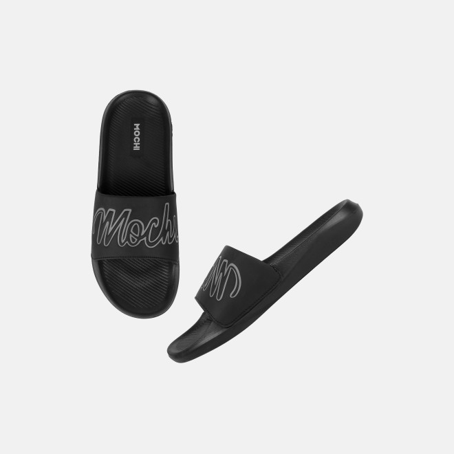 Mochi Men Black Casual Slippers (SKU: 207-68-11-40) Mochi Men Black Casual Slippers (SKU: 207-68-11-40)