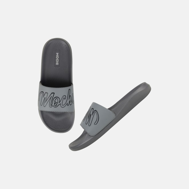 Mochi Men Grey Casual Slippers (SKU: 207-68-14-40)