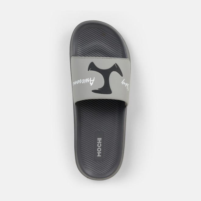 Mochi Men Grey Casual Slippers (SKU: 207-69-14-40)