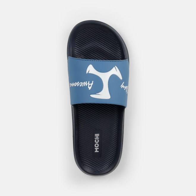 Mochi Men Blue Casual Slippers (SKU: 207-69-45-40)