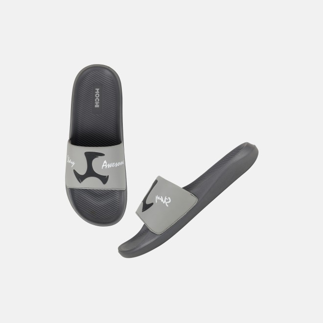 Mochi Men Grey Casual Slippers (SKU: 207-69-14-40)