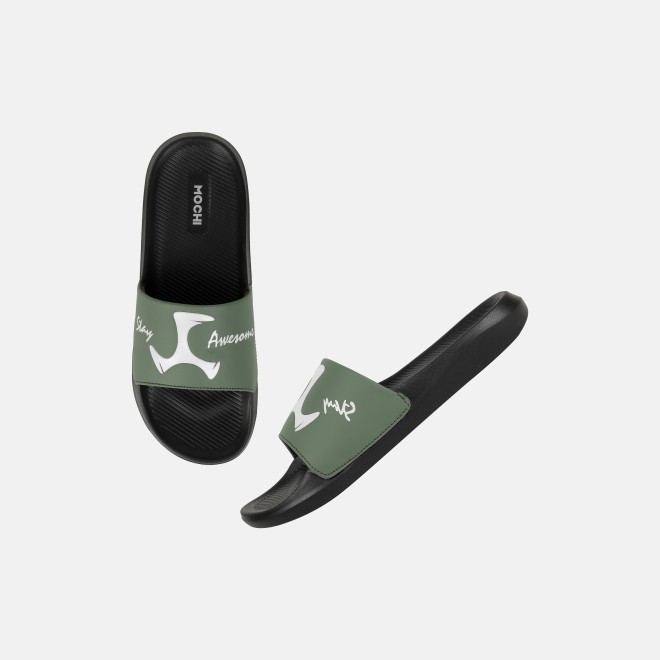 Mochi Men Green Casual Slippers (SKU: 207-69-21-40)