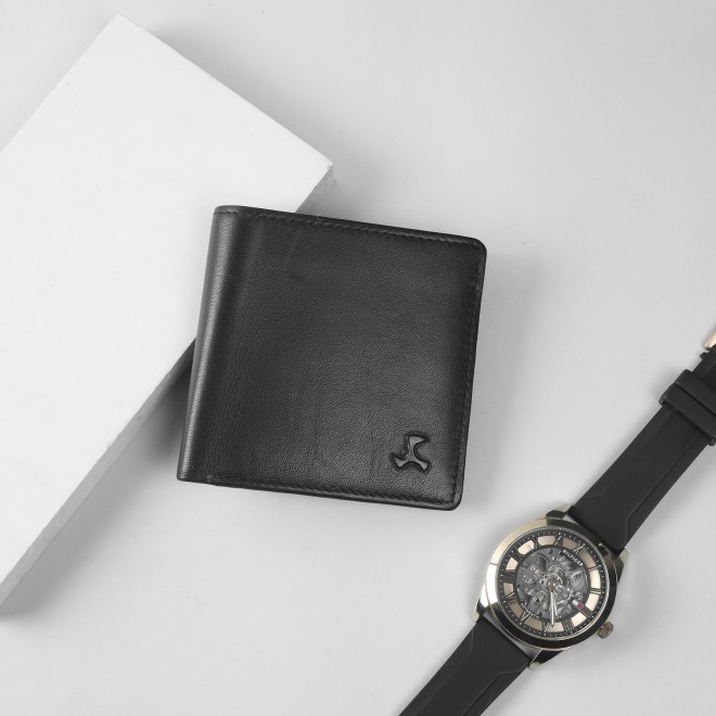 Mochi Men Black Formal Bi - Fold Wallet (SKU: 21-52-11-10)