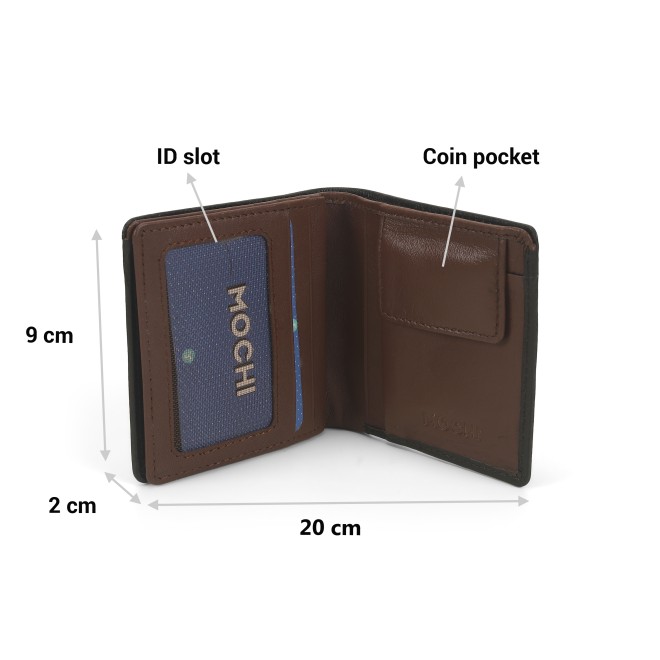 Mochi Men Brown Formal Bi - Fold Wallet (SKU: 21-52-12-10)
