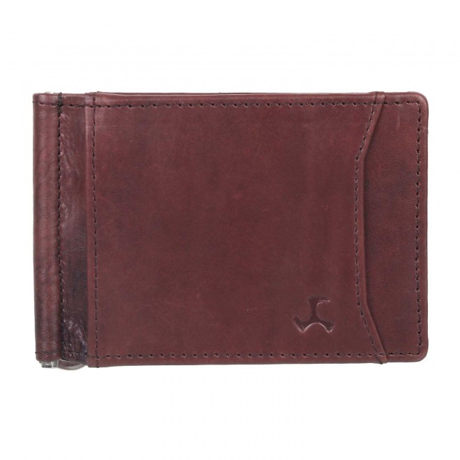 Mochi Men Brown Money Clip Wallet