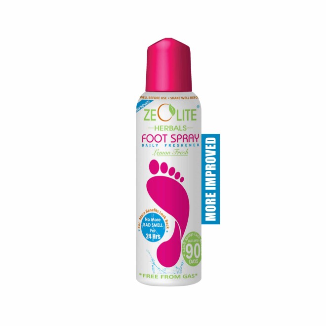 Zeolite Unisex Foot Spray (Big Bottle) 125ml (SKU: 219-11069-30-10)