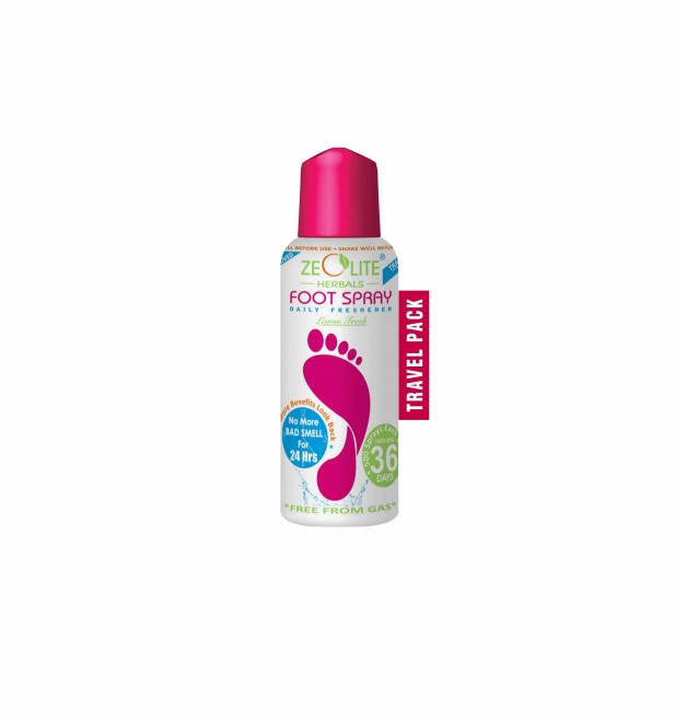 Zeolite Unisex Foot Spray (Small Bottle) 50ml (SKU: 219-11076-30-10)