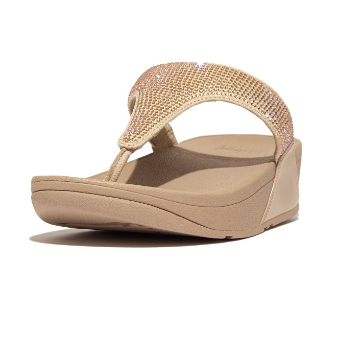 Fitflop Lulu Crystal Embellished Toe-Post Sandals (SKU: 228-208-20-4)