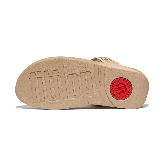 Fitflop Lulu Crystal Embellished Toe-Post Sandals (SKU: 228-208-20-4)