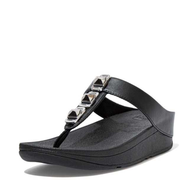 Fitflop Fino Crystal Lock Toe-Post Sandals (SKU: 228-265-11-3)