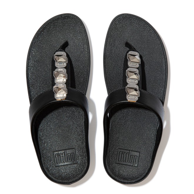 Fitflop Fino Crystal Lock Toe-Post Sandals (SKU: 228-265-11-3)