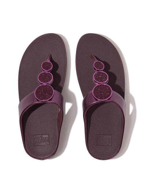 Fitflop Halo Bead-Circle Metallic Toe-Post Sandals (SKU: 228-367-58-3)