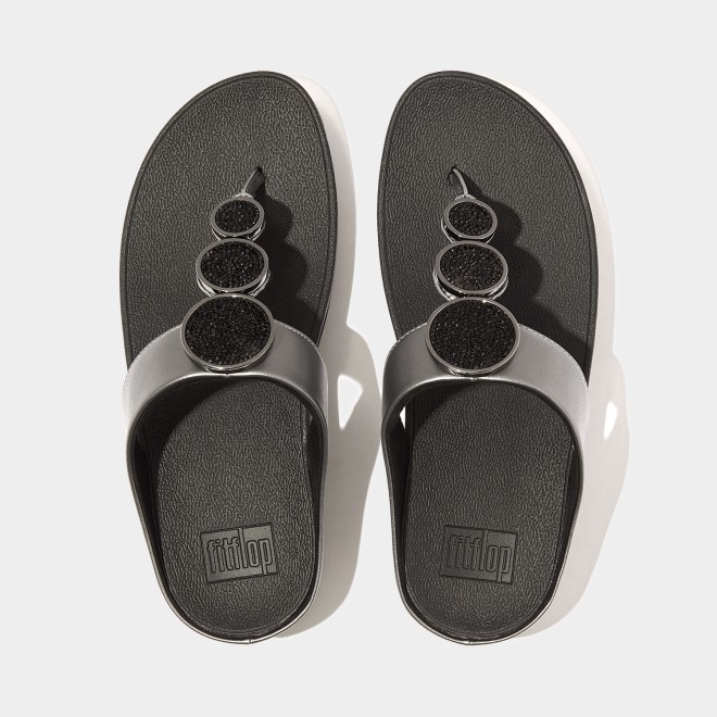 Fitflop Halo Bead-Circle Metallic Toe-Post Sandals (SKU: 228-367-94-3)