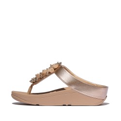 Fitflop Fino Bauble-Bead Toe-Post Sandals