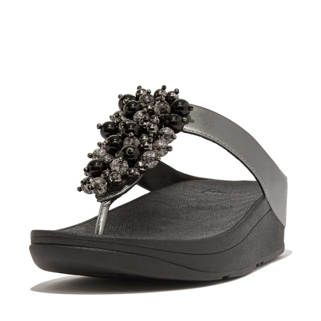 Fitflop Fino Bauble-Bead Toe-Post Sandals (SKU: 228-382-94-3)