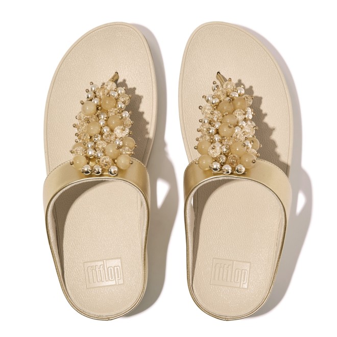 Fitflop Fino Bauble-Bead Toe-Post Sandals (SKU: 228-382-51-3)