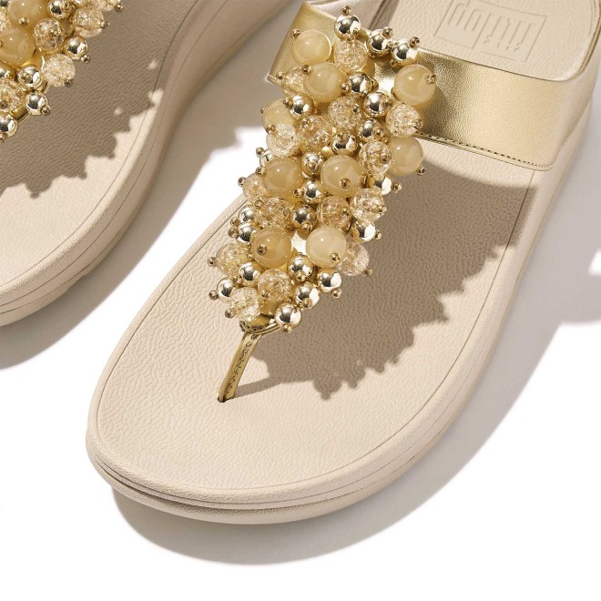 Fitflop Fino Bauble-Bead Toe-Post Sandals (SKU: 228-382-51-3)