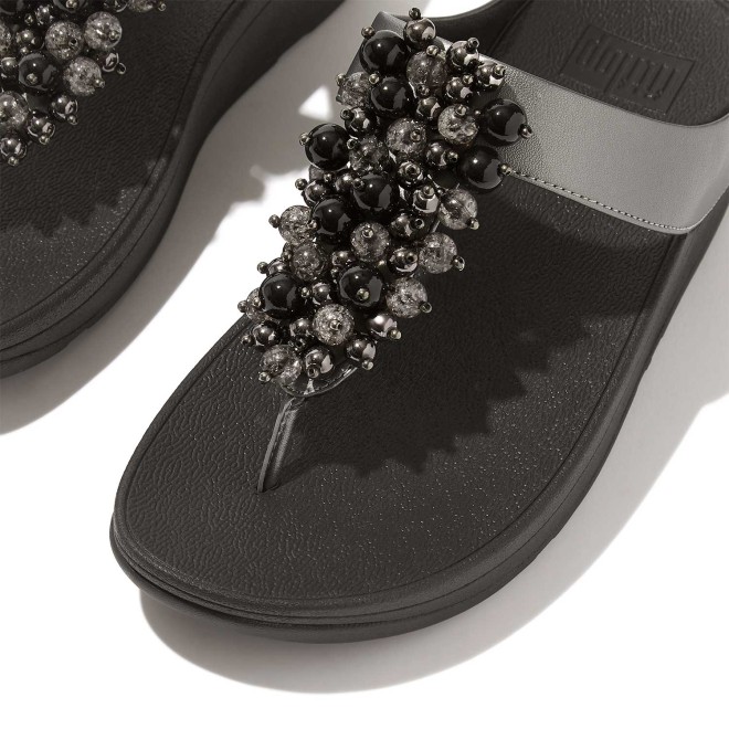 Fitflop Fino Bauble-Bead Toe-Post Sandals (SKU: 228-382-94-3)