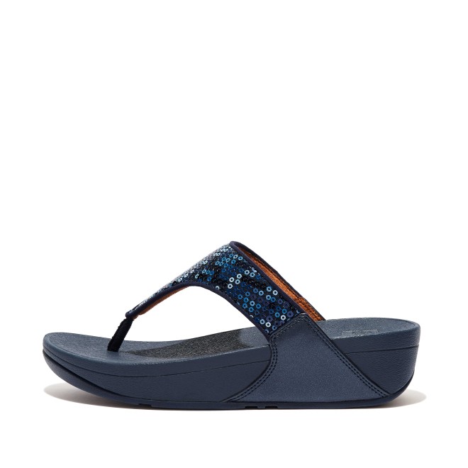 Fitflop Lulu Sequined Toe-Post Sandals
