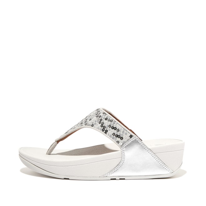Fitflop Lulu Sequined Toe-Post Sandals