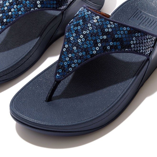 Fitflop Lulu Sequined Toe-Post Sandals (SKU: 228-401-17-4)