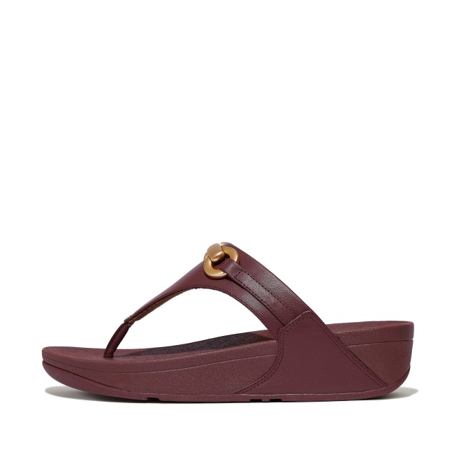 Fitflop Lulu Chunky-Snaffle Leather Toe-Post Sandals