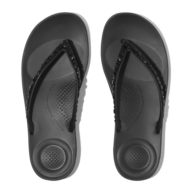 Fitflop Iqushion Multi-Crystal Ergonomic Flip-Flops (SKU: 228-414-11-3)