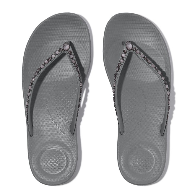 Fitflop Iqushion Multi-Crystal Ergonomic Flip-Flops (SKU: 228-414-14-3)
