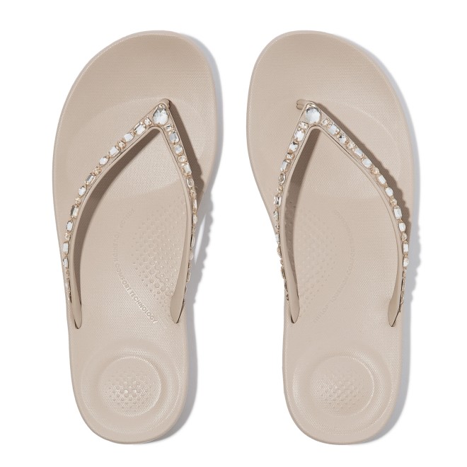 Fitflop Iqushion Multi-Crystal Ergonomic Flip-Flops (SKU: 228-414-20-3)