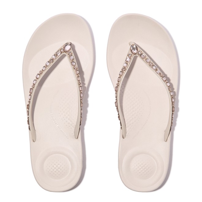 Fitflop Iqushion Multi-Crystal Ergonomic Flip-Flops (SKU: 228-414-24-3)