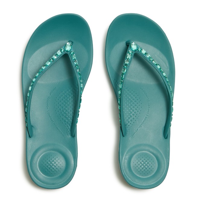 Fitflop Iqushion Multi-Crystal Ergonomic Flip-Flops (SKU: 228-414-45-3)