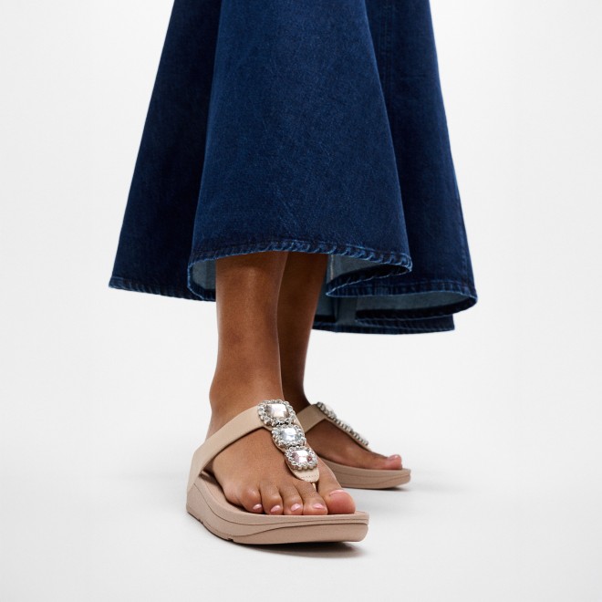 Fitflop Fino Crystal-Jewel Toe-Post Sandals (SKU: 228-415-20-3)
