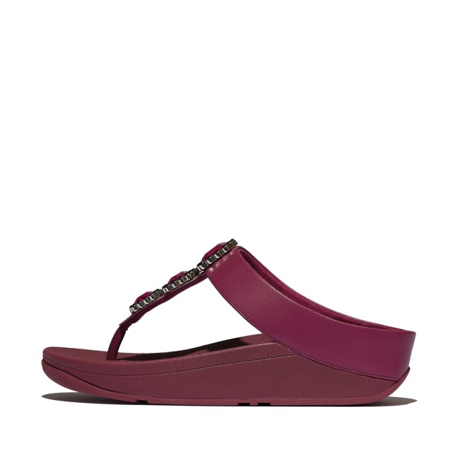 Fitflop Fino Crystal-Jewel Toe-Post Sandals