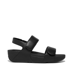 Lulu Adjustable Leather Back-Strap Sandals
