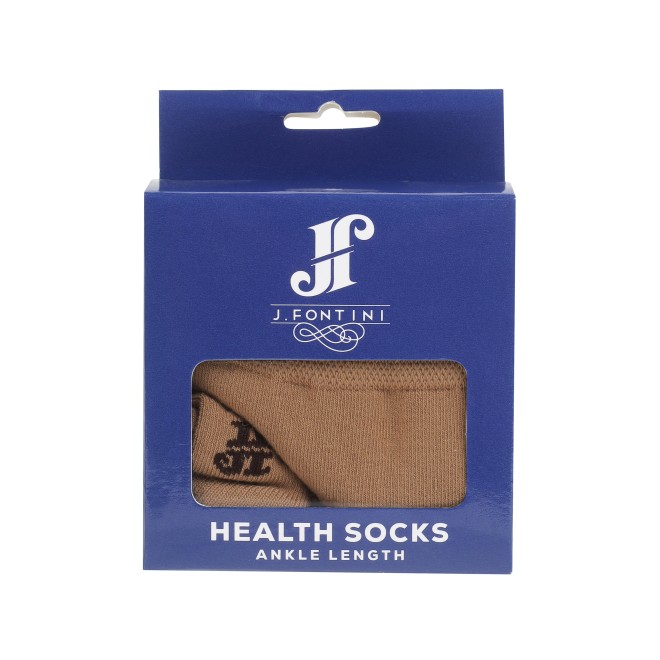 J.Fontini Men Beige Half Length Socks (SKU: 23-29-20-10)