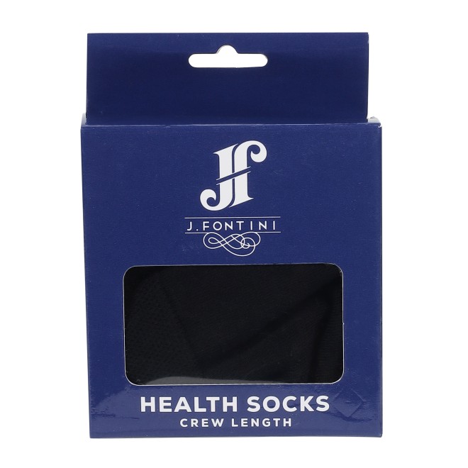 J.Fontini Men Black Full Length Socks (SKU: 23-31-11-10)