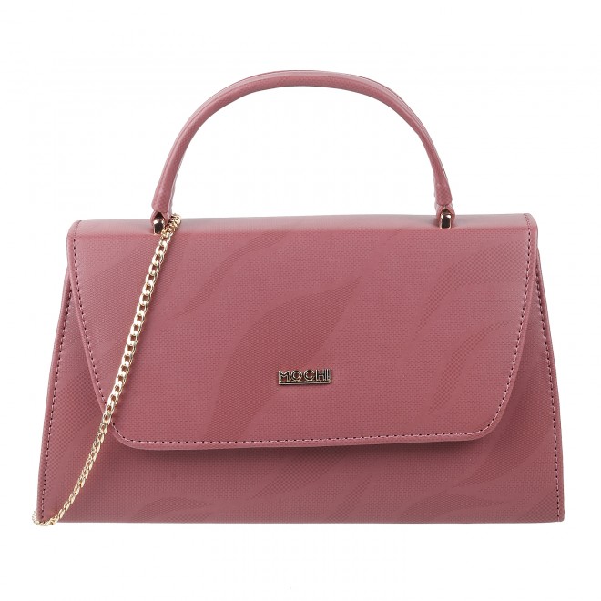 Mochi Women Peach Hand Bags Satchel Bags