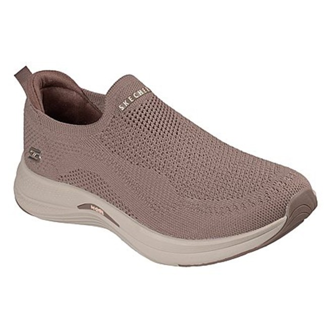 Skechers Women Beige Sports Slip Ons (SKU: 239-104760-20-6)