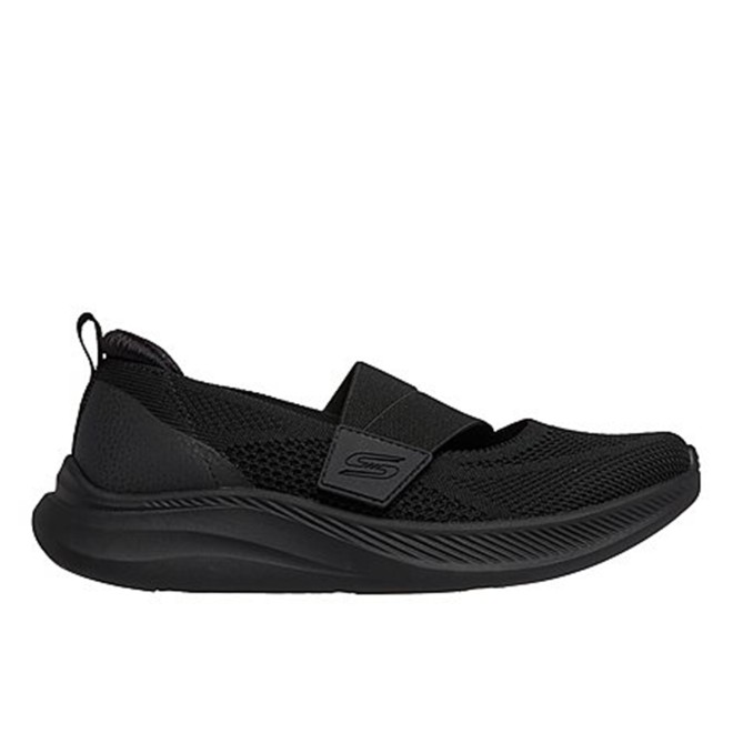Skechers Women Black Sports Slip Ons