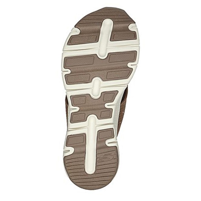 Skechers Women Brown-suede Sports Slides (SKU: 239-119449-35-6)