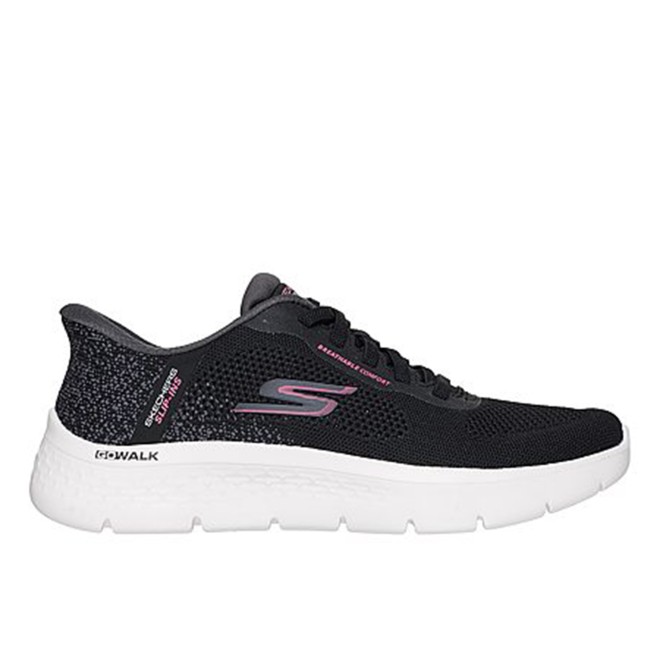 Skechers Women Black Sports Slip Ons