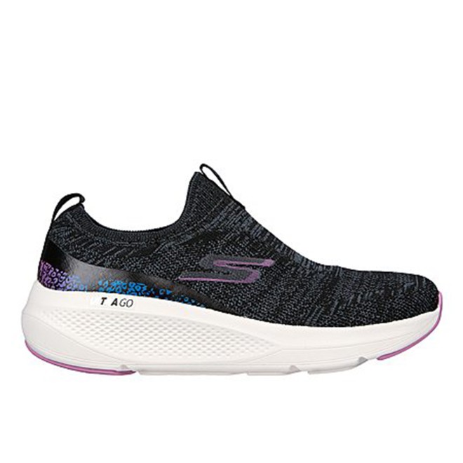 Skechers Women Black-multi Sports Slip Ons