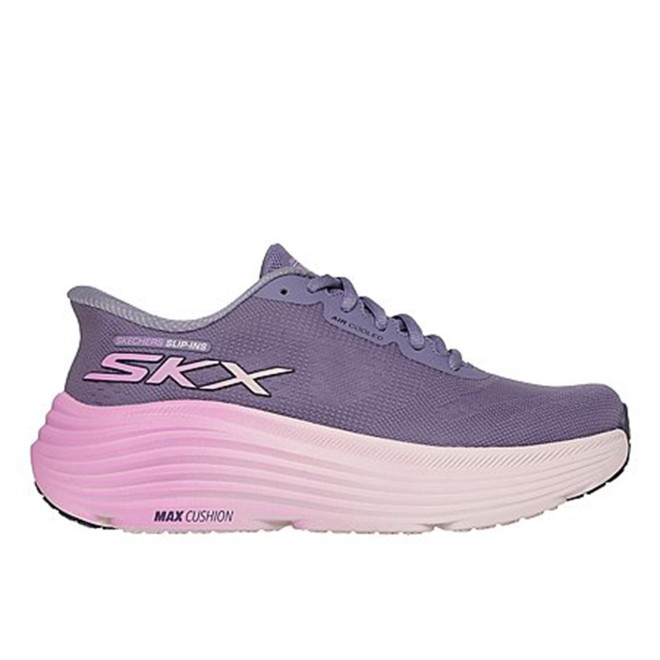 Skechers Women Purple Sports Slip Ons