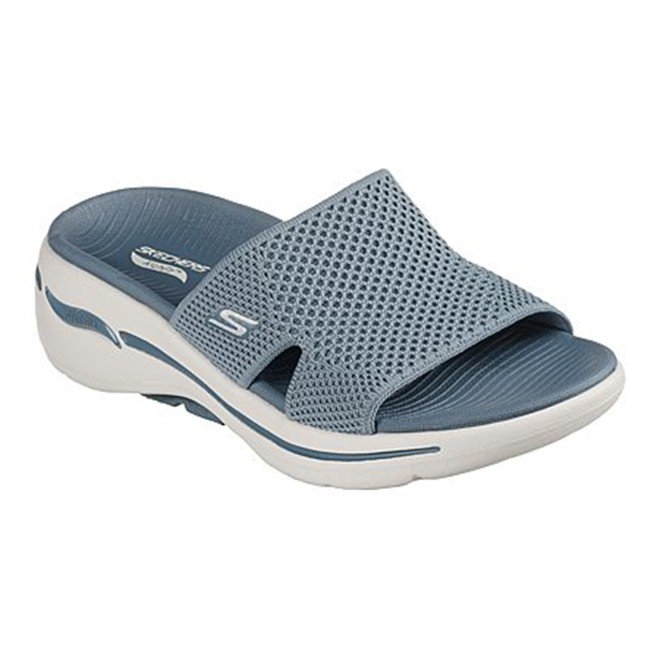 Skechers Women Light-blue Sports Slides (SKU: 239-140224-32-6)