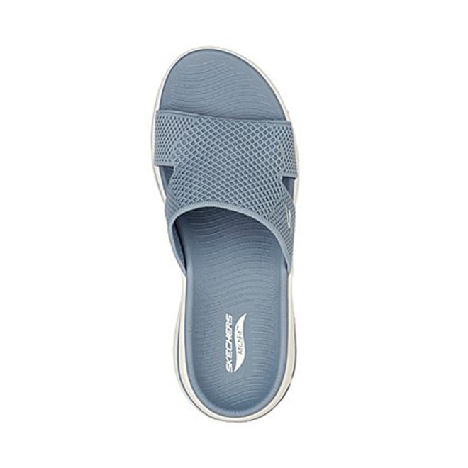 Skechers Women Light-blue Sports Slides (SKU: 239-140224-32-6)