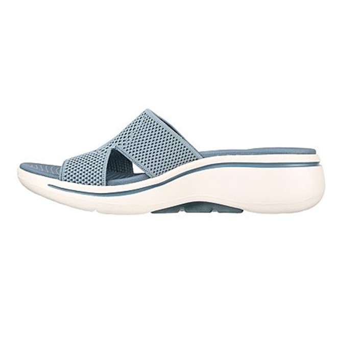 Skechers Women Light-blue Sports Slides (SKU: 239-140224-32-6)